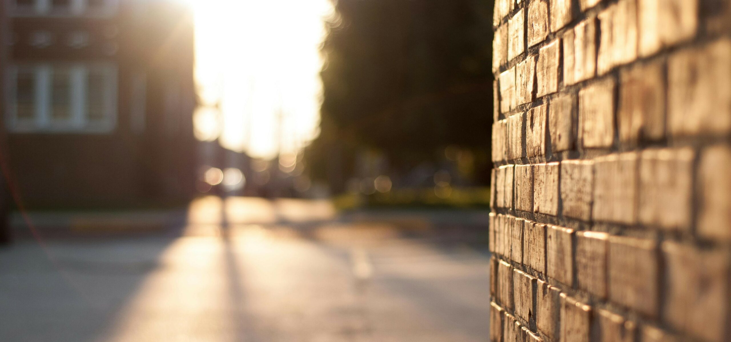 Photograph of an empty street