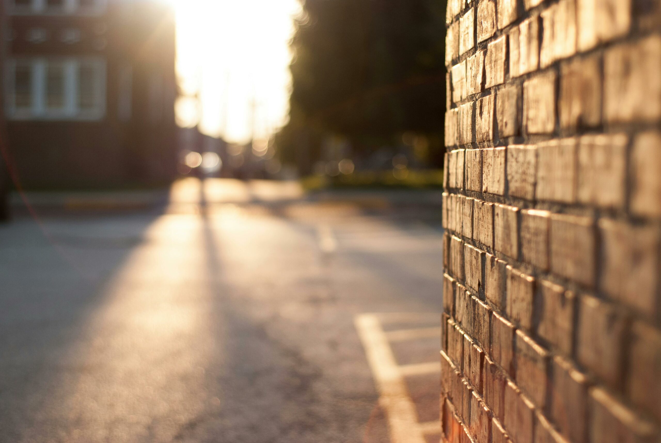 Photograph of an empty street