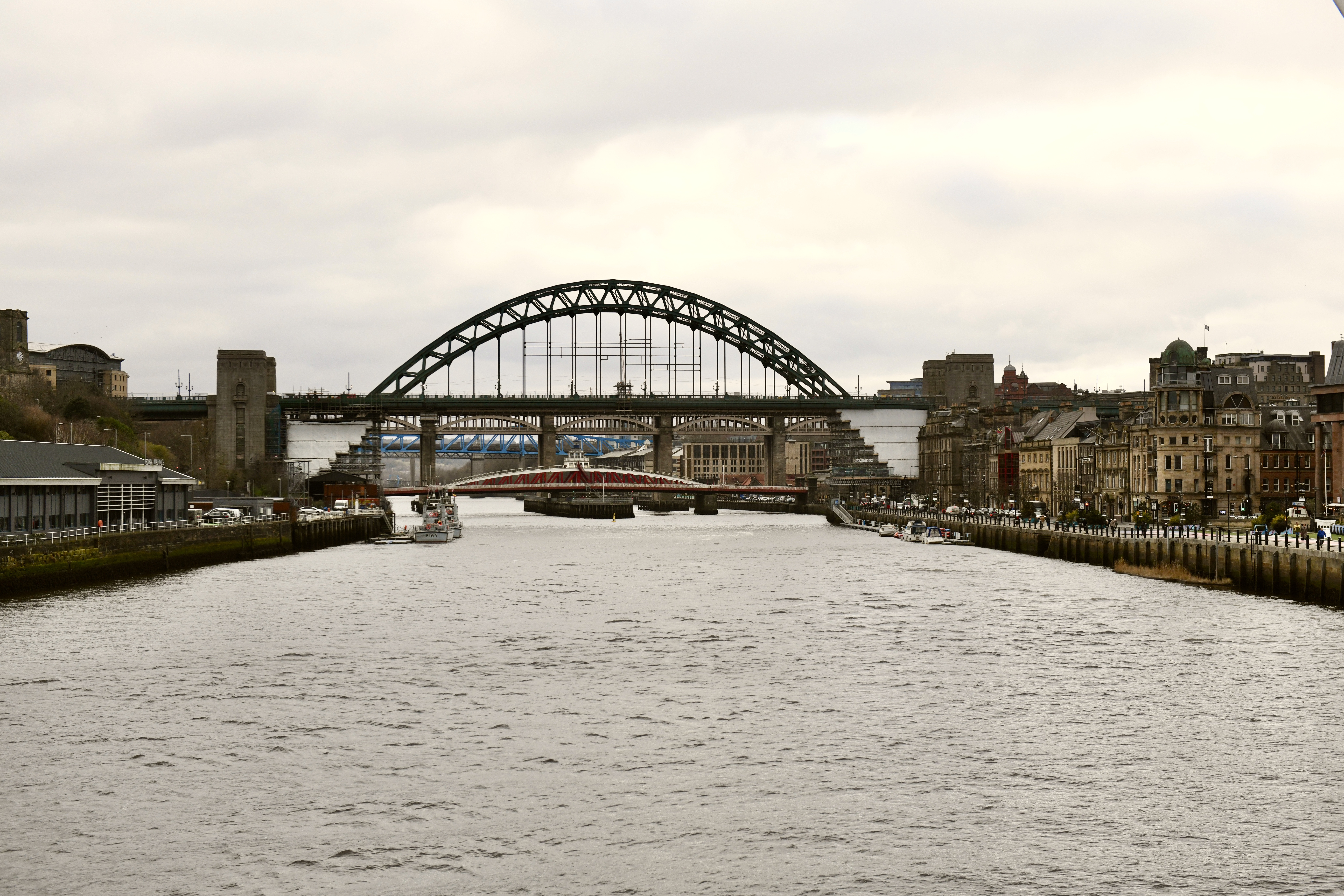 Photograph of river and bridge in Newcastle