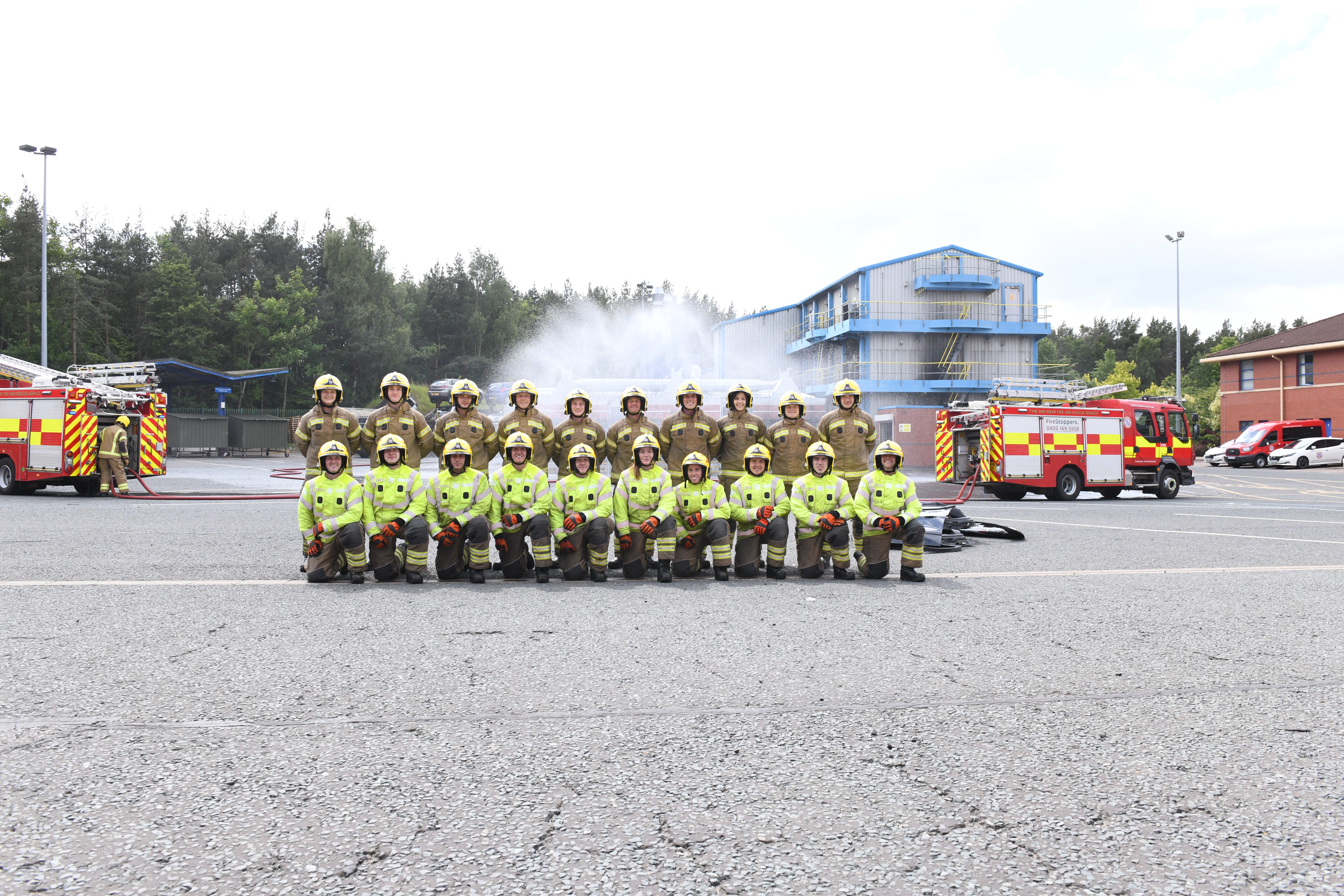 Photograph of a group of firefighters