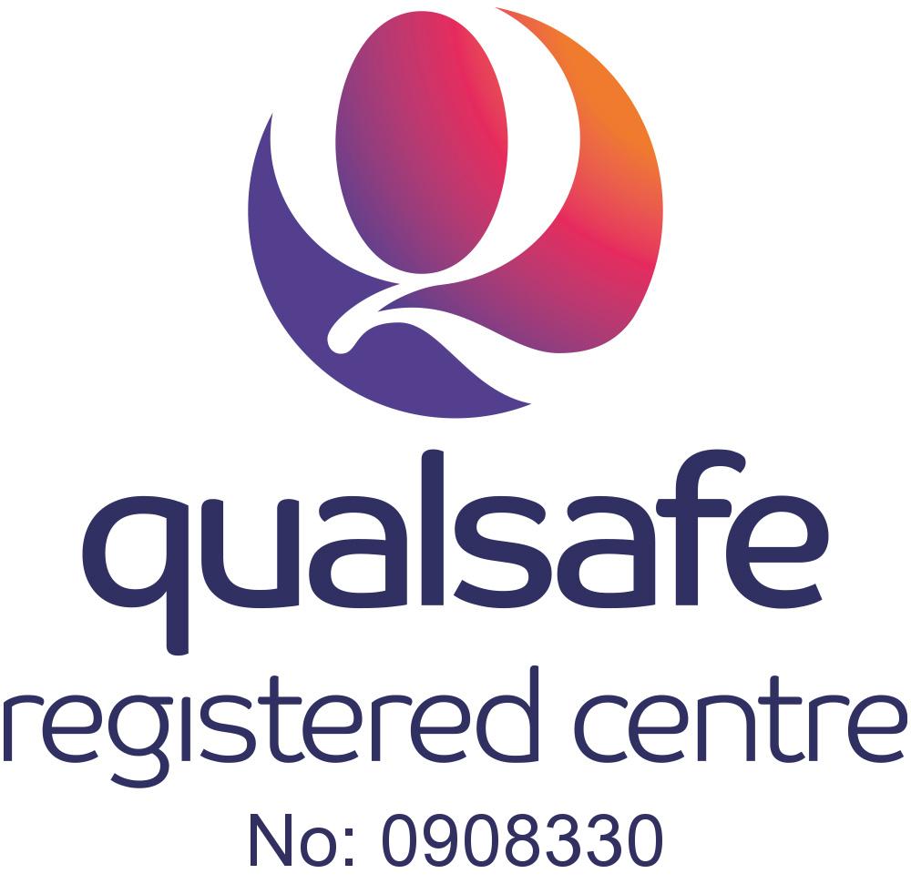 Qualsafe Registered Centre Logo with identification number 0908330
